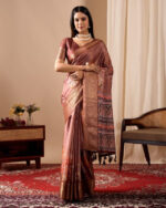 Linen cotton Patola saree
