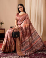 Linen cotton Patola saree