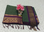 Check cotton saree