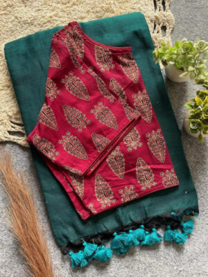 Saree with blouse