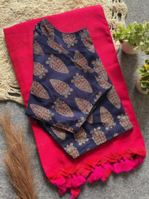 Saree with blouse