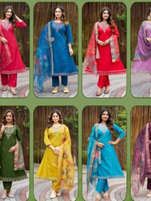 Kurti with bottom and duppatta