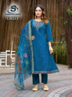 Kurti with bottom and duppatta