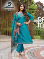 Kurti with bottom and duppatta