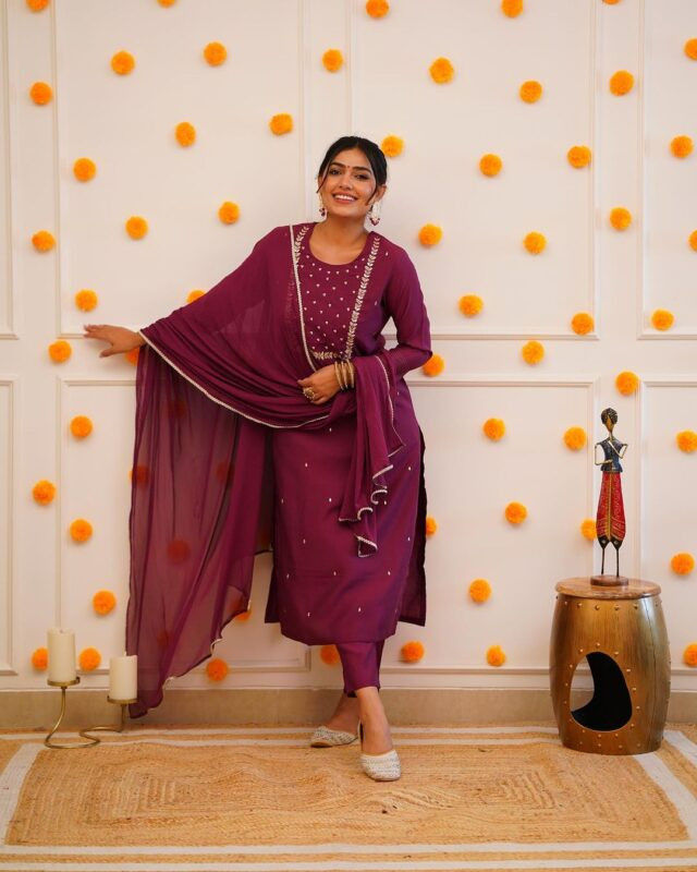 Kurti with bottom and dupatta