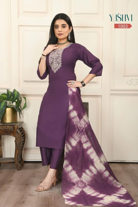 Kurti with bottom and duppatta