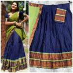 Semi stitch half saree