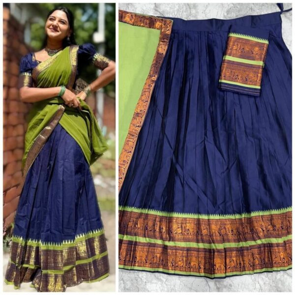 Semi stitch half saree