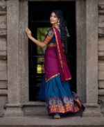 Semi stitch half saree