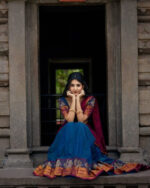 Semi stitch half saree