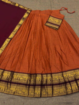 Semi stitch half saree