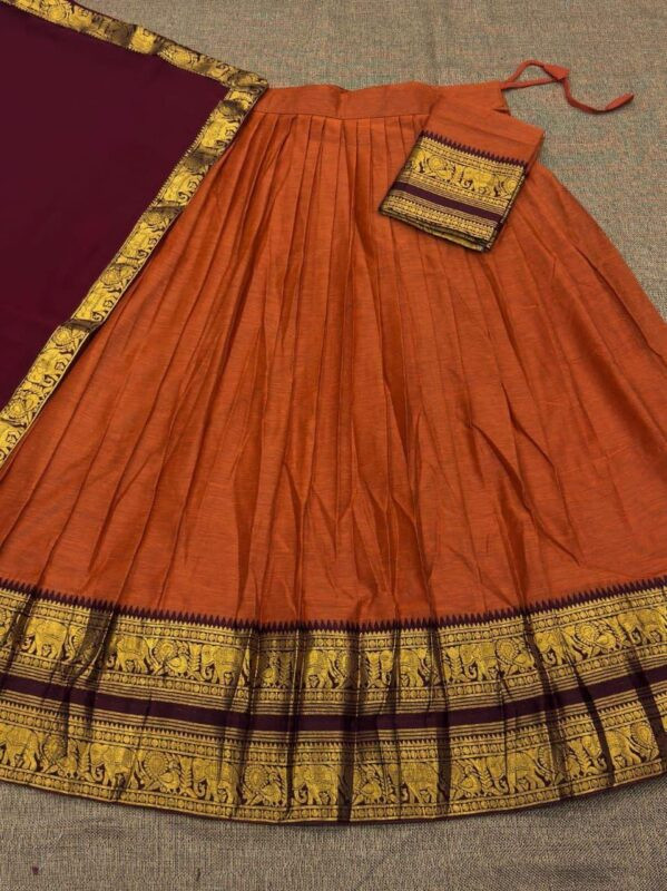 Semi stitch half saree