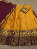 Semi stitch half Saree