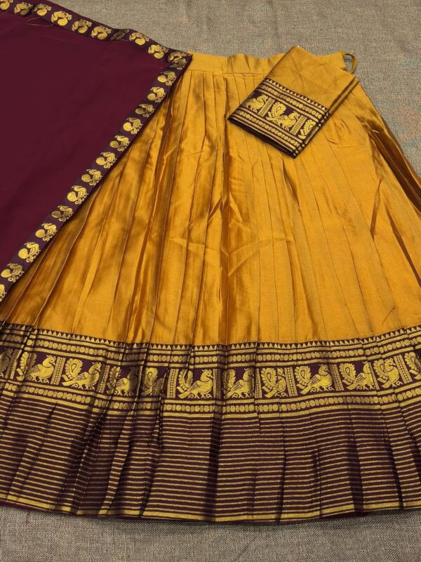 Semi stitch half Saree