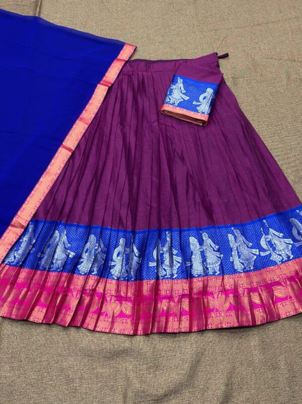 Semi stitch half saree