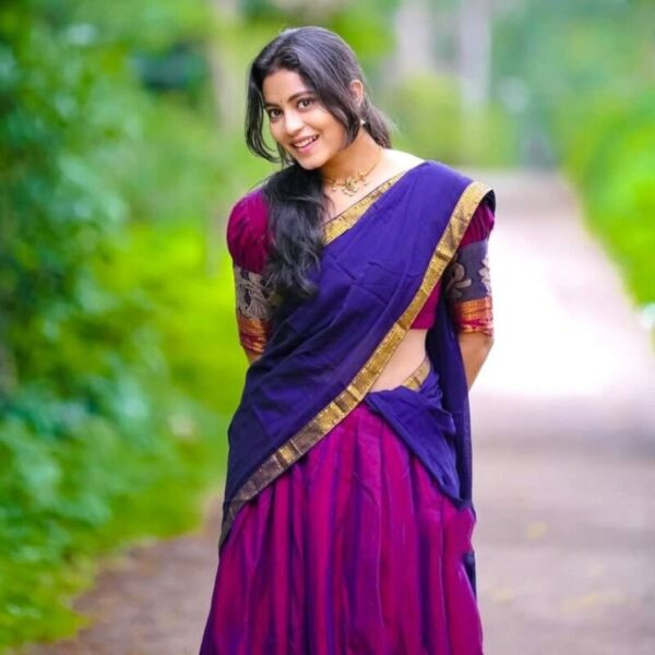 Semi stitch Half Saree