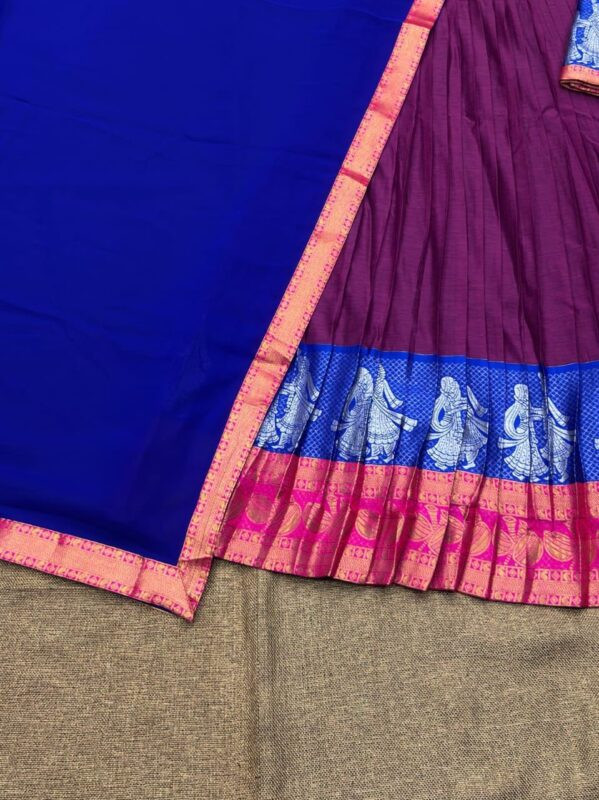 Semi stitch Half Saree