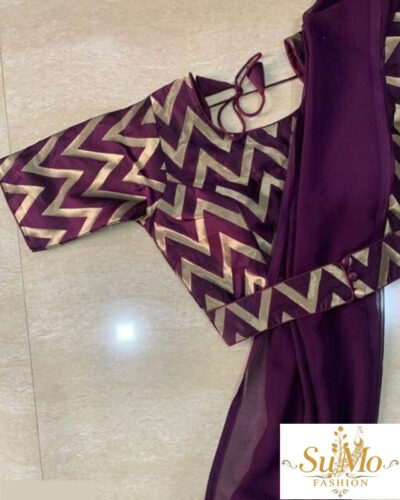 Saree with blouse
