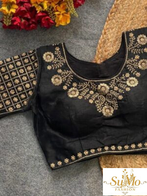 Black Phantom Silk Blouse