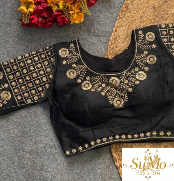Black Phantom Silk Blouse