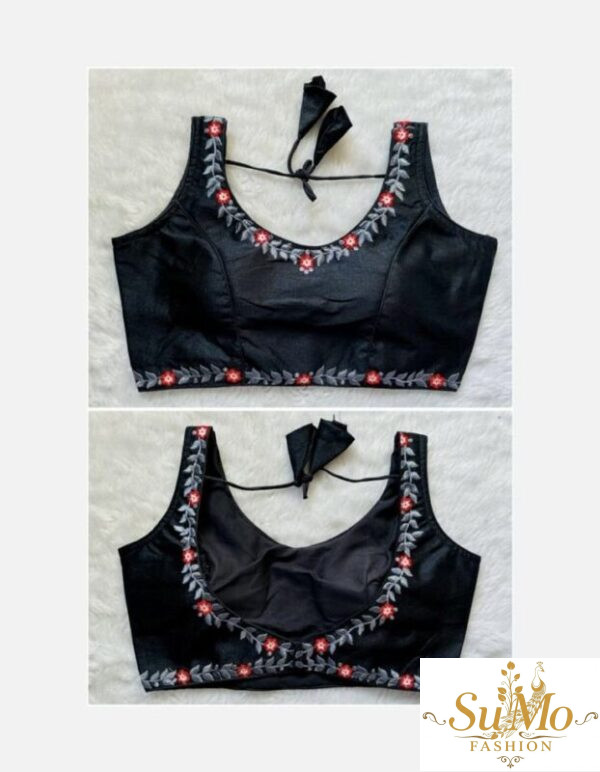 Black Milan Silk Blouse