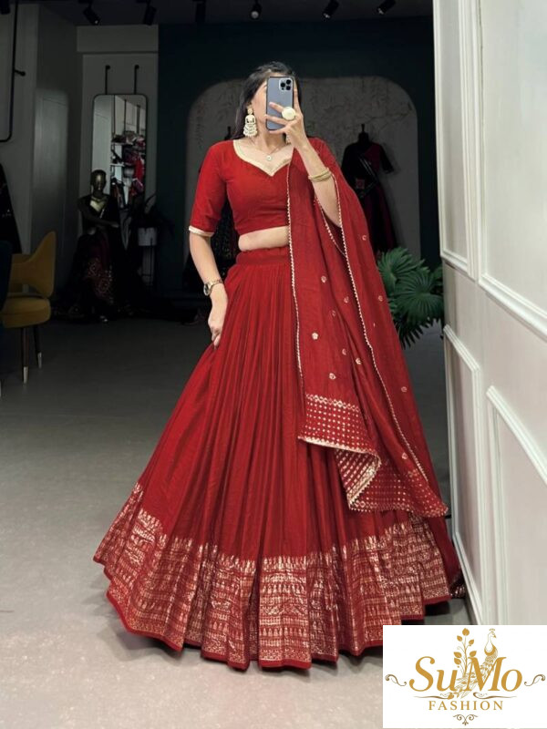 Red Lehenga