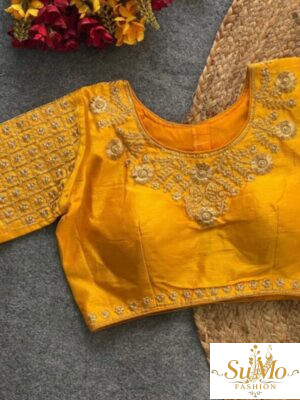 Golden Yellow Phantom Silk Blouse