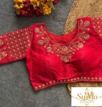 Red Phantom Silk Blouse