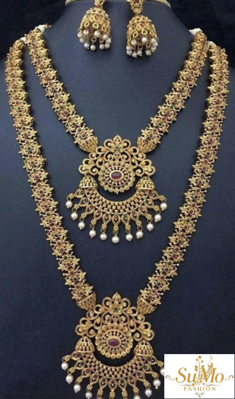 Gold plated bridal jewellery set