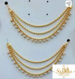 Gold plated ear chain