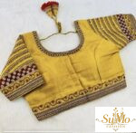 Mustard Yellow Embroidered Blouse