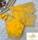 Silk embroidery saree blouse