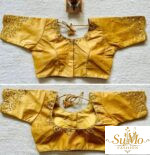 Yellow Embroidered Silk Blouse
