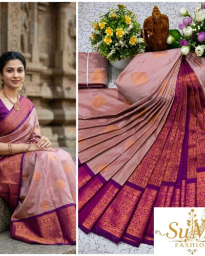 Semi silk bridal saree
