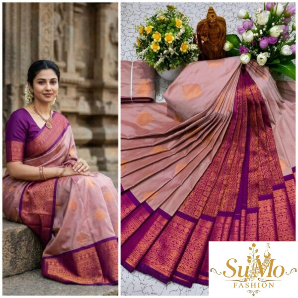 Semi silk bridal saree