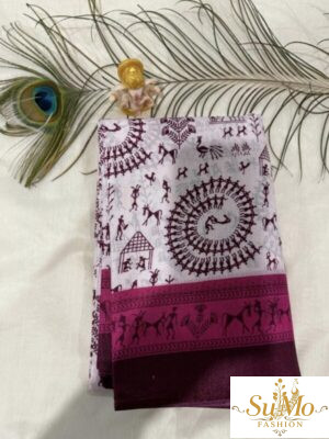 Linen soft cotton saree